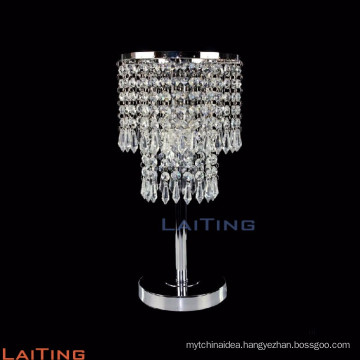 Mini standing bedroom table lamp with crystal drops 20065